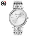 Hannah Martin 1185 Quartz Watch Women Wristwatches Rhinestone Luxury Gold  Fashion Watches Stainless Steel Reloj de mujer